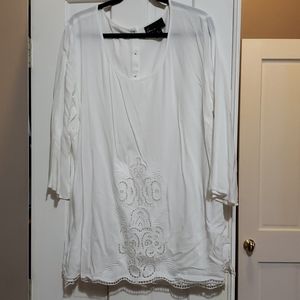 Lane Bryant White Tunic